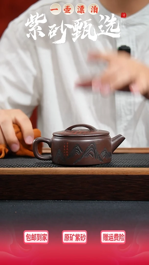 茶壶紫砂 一壶漂泊紫砂茶器9005