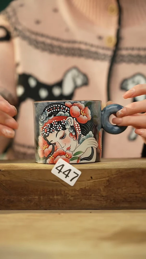 【闪购商品】瓷片设计师手作款 落单设计师咖啡杯