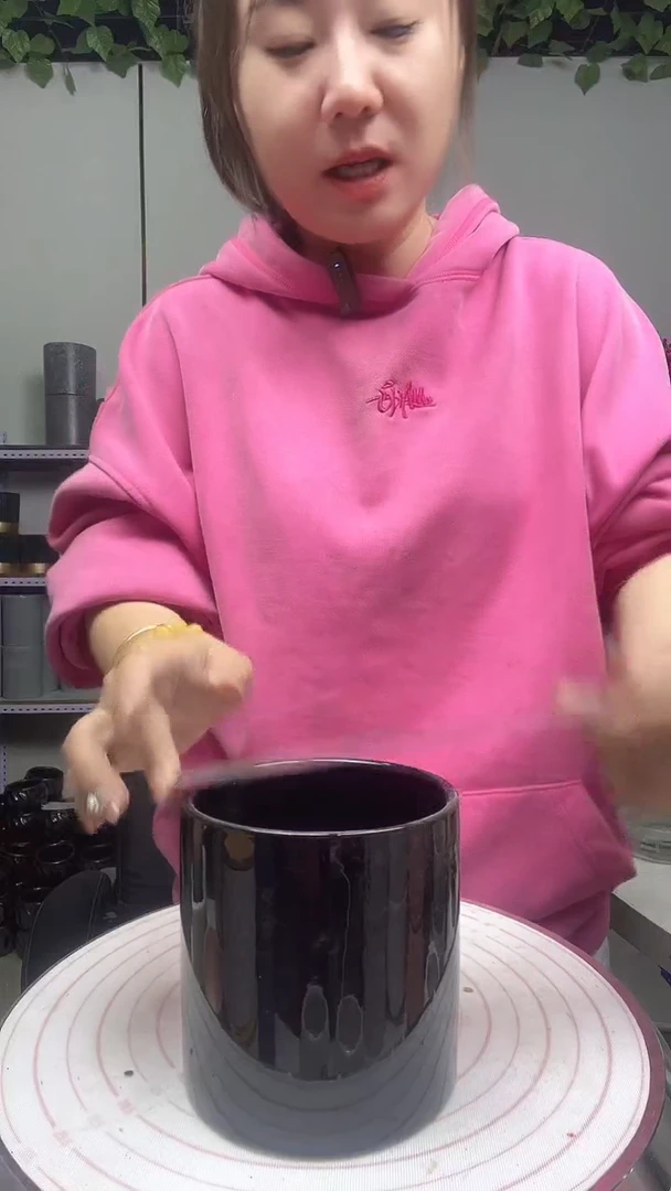 默认打孔陶瓷花盆宽高11-11