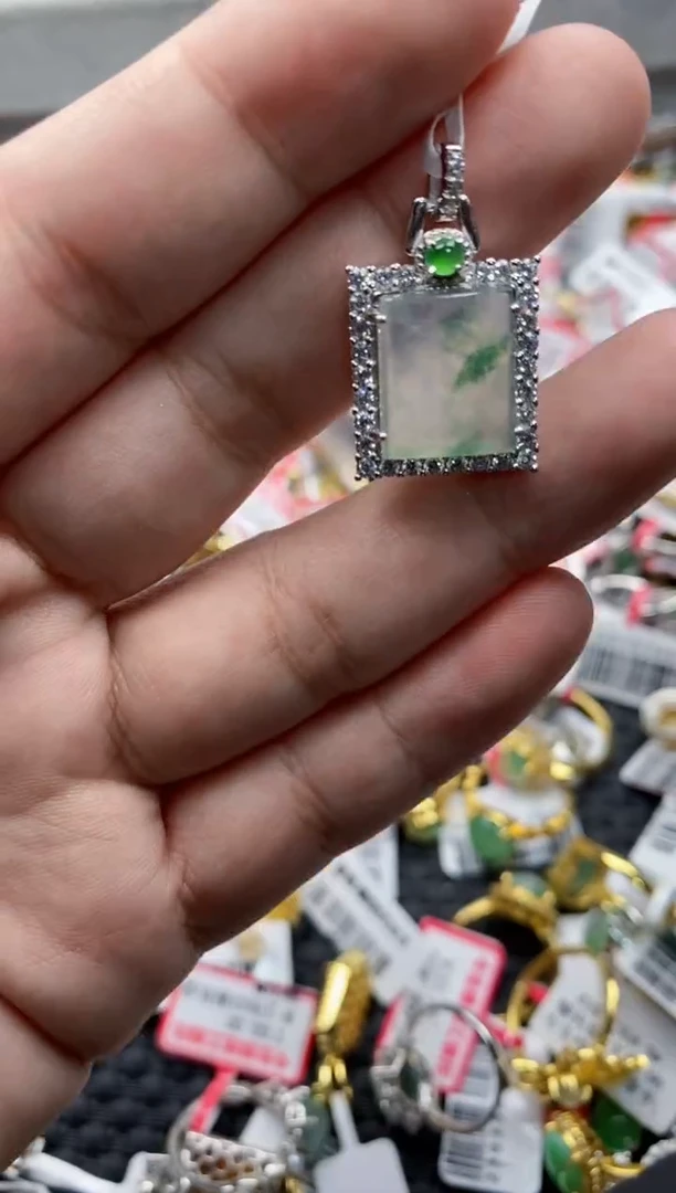 【闪购商品】翡翠戒指银S925镶嵌22222---4