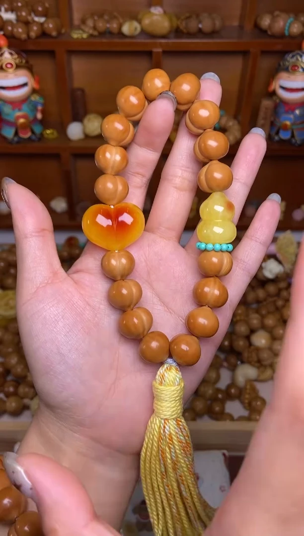 手串猴头核桃【福禄双全】柯基屁桃➕4配饰版本手持