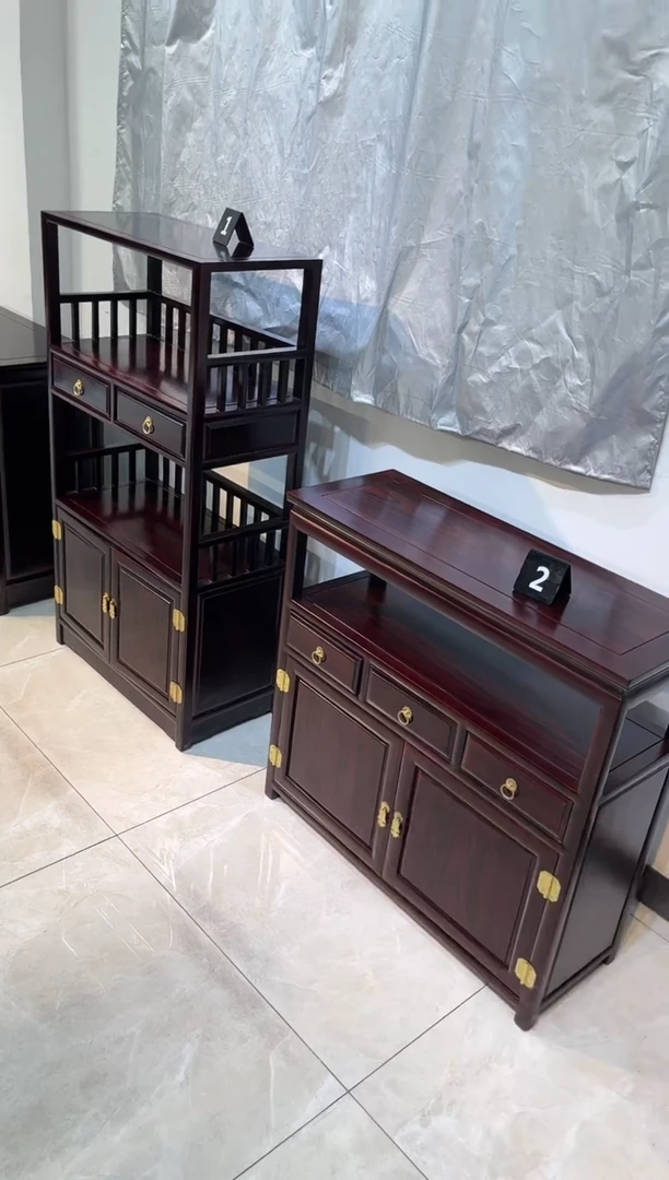 黑酸枝木类书柜1  2   柜子