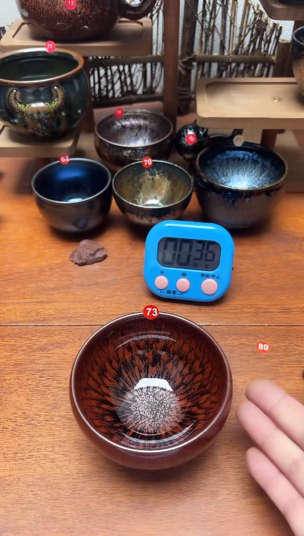 茶盏过*人73号建盏工匠茶器