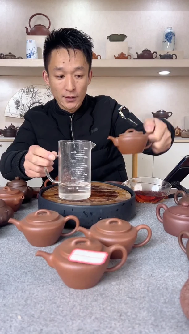 【闪购商品】紫砂茶壶折肩宫灯 紫泥 半手工