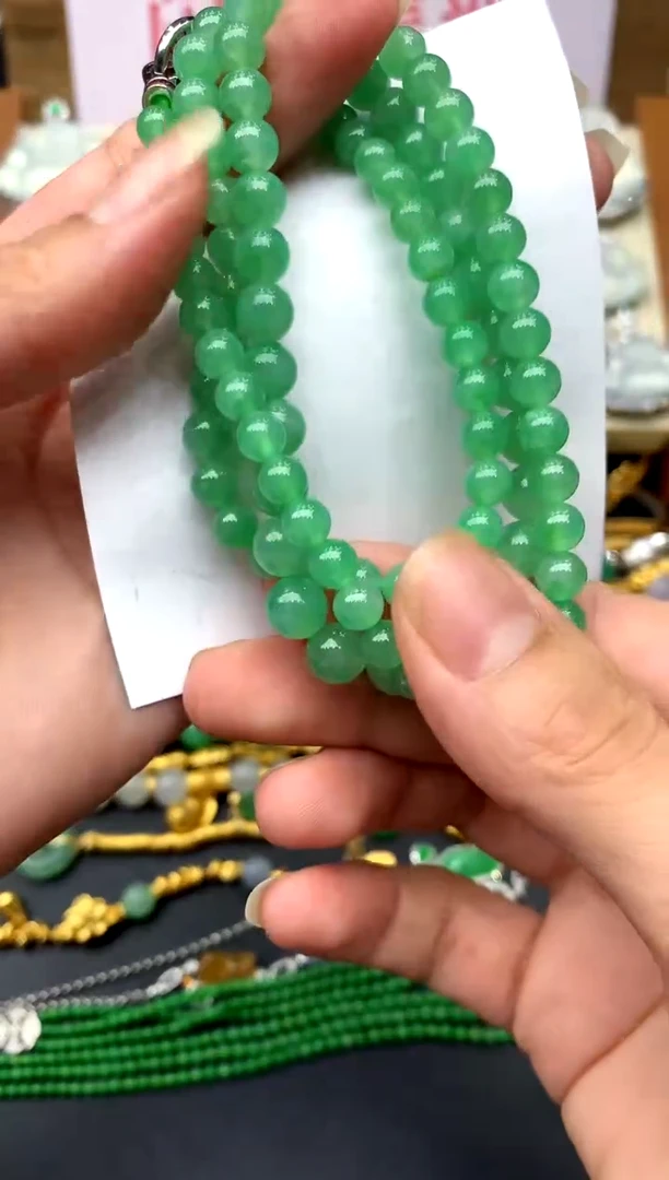 未镶嵌手串翡翠434-中国好珍宝