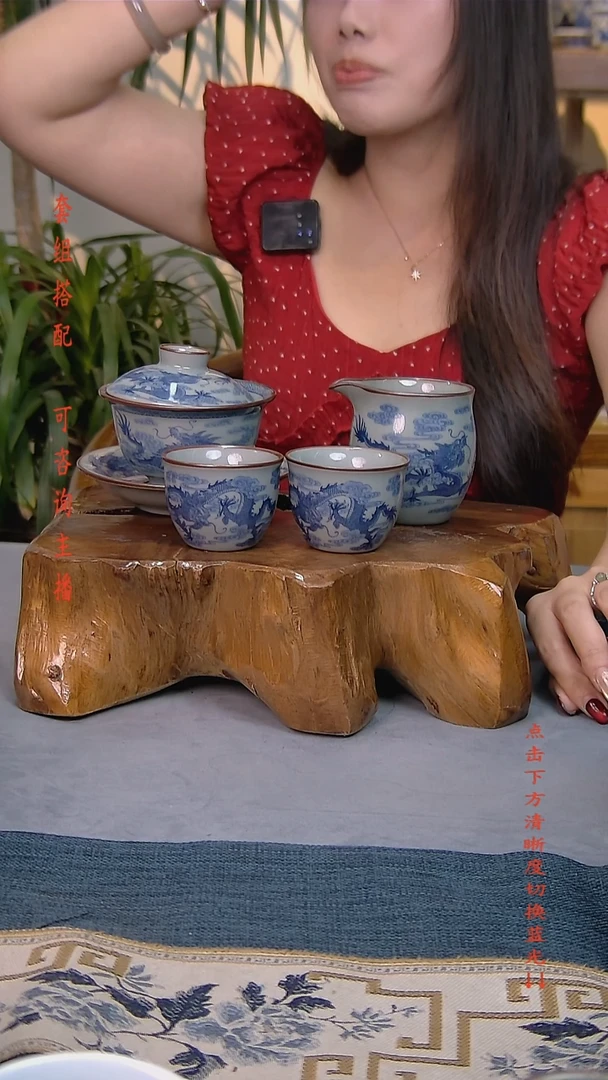 简装家用款4件套 老陶泥开片纹陶瓷茶具