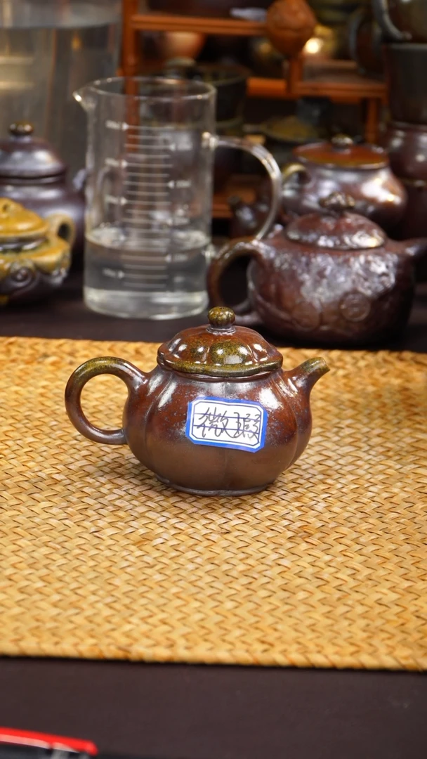 茶壶紫砂纯自然柴烧