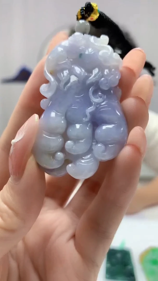 【闪购商品】定制翡翠未镶嵌4688DD-毛货挂件187