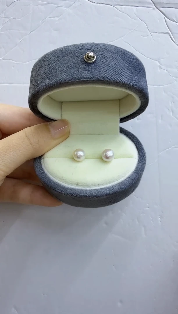 未镶嵌淡水珍珠耳饰【格格】极光无暇珍珠耳钉