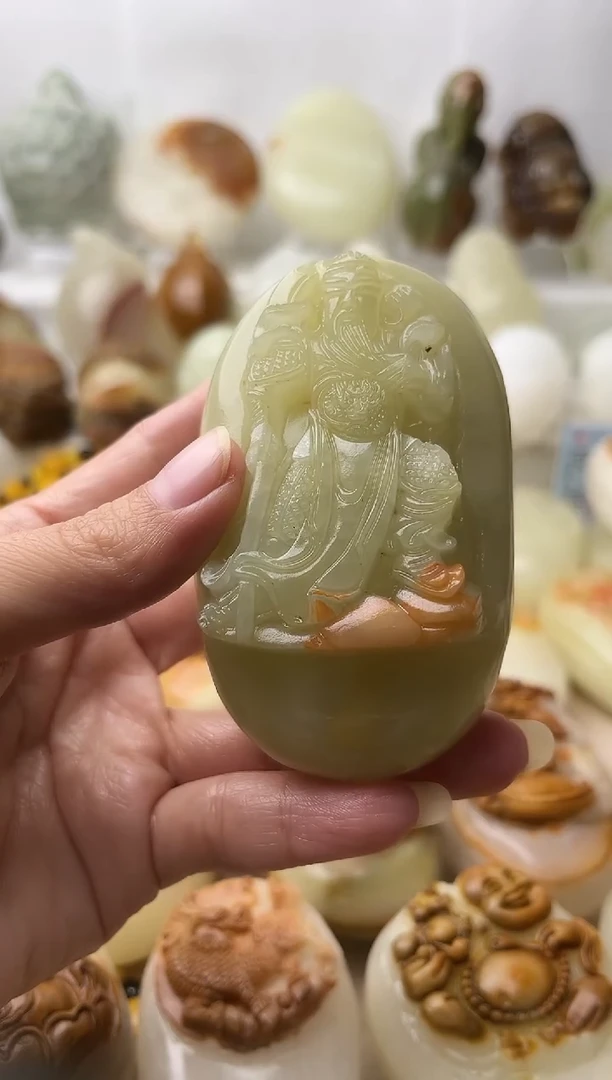 石材古青石棉纹正常不退换关公