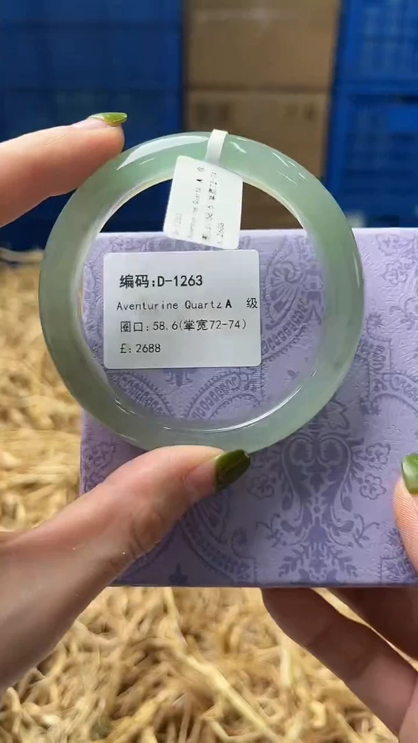 未镶嵌手镯石英质玉D1263