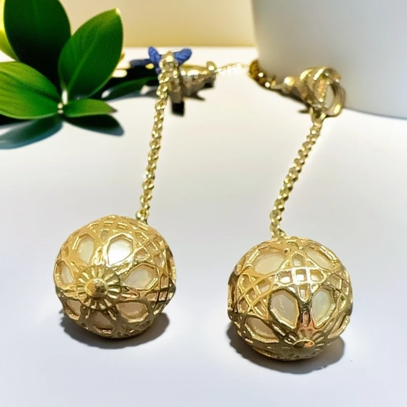 95新 DIOR/迪奥 金球耳坠 1239 1351