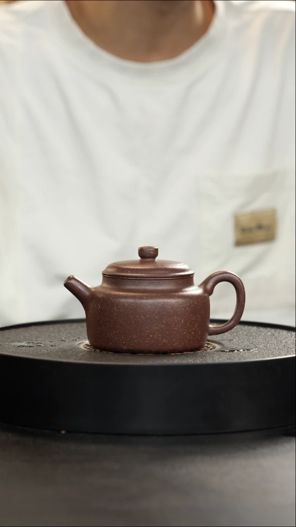 茶壶紫砂手工泥桃花德中大漏