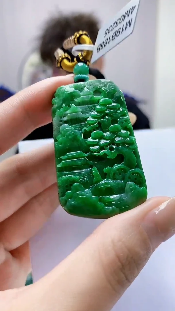 未镶嵌定制翡翠4688MM-毛货挂件41