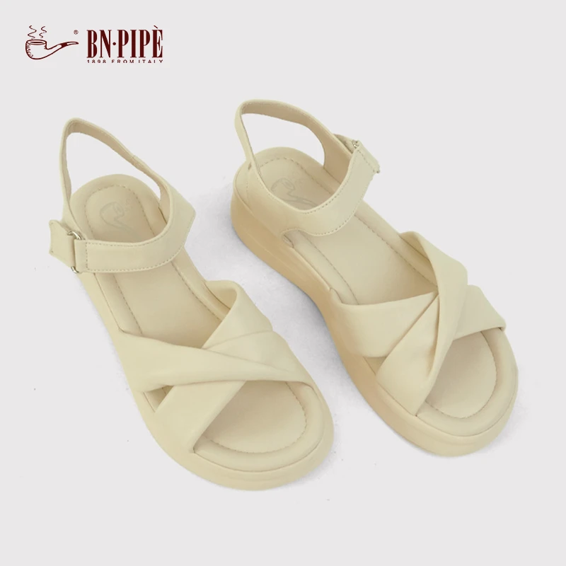 BN.PIPE/百年烟斗小羊皮平底休闲风时尚沙滩鞋YD0743C0247