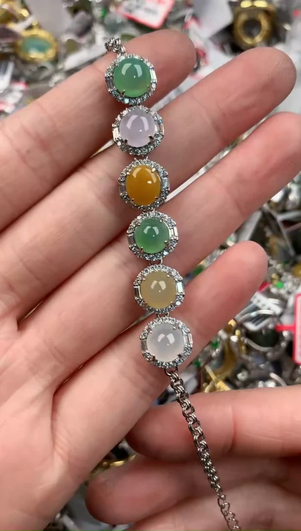 银S925镶嵌戒指翡翠999                 7