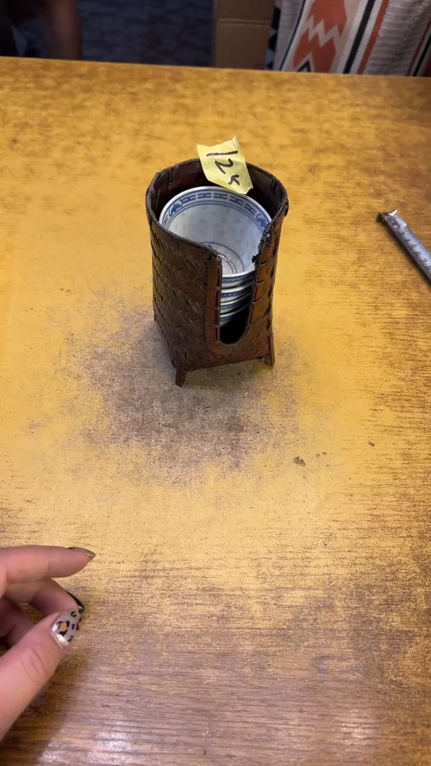 歪***.瓷器瓷器瑕疵破破125四件杯