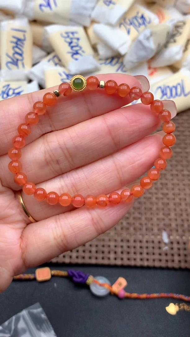 银S925镶嵌手链玛瑙/玉髓福利