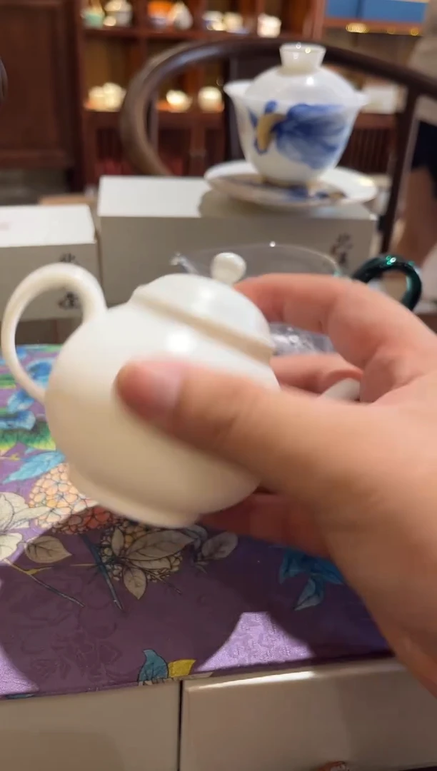 瓷里素烧壶茶具茶具