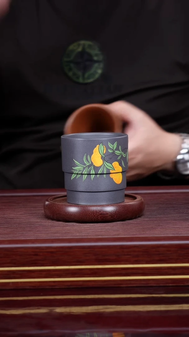 茶杯紫砂宜兴紫砂原矿主人杯
