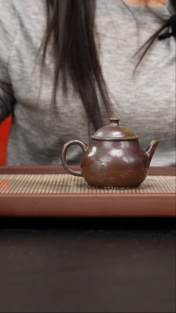 茶壶紫砂柴烧润珠