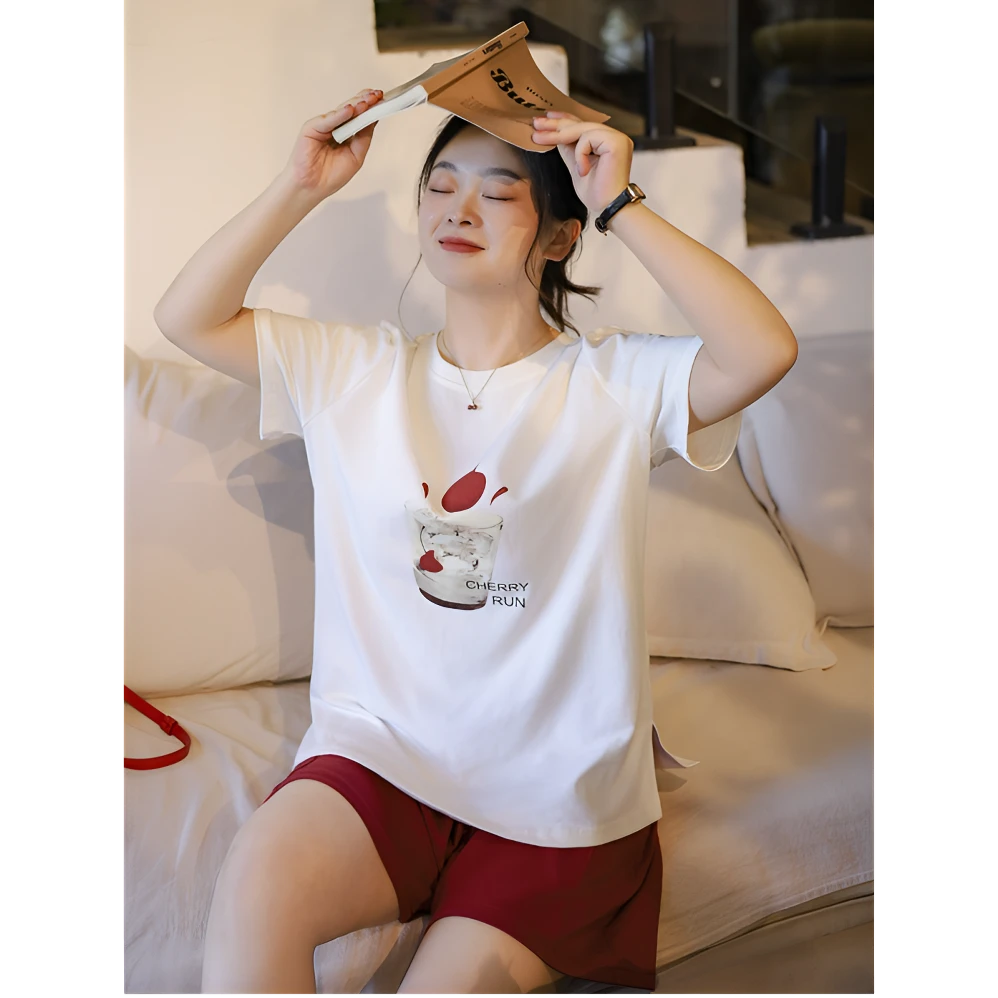 【鱼白专属】夏季印花搭配百搭T恤 1637