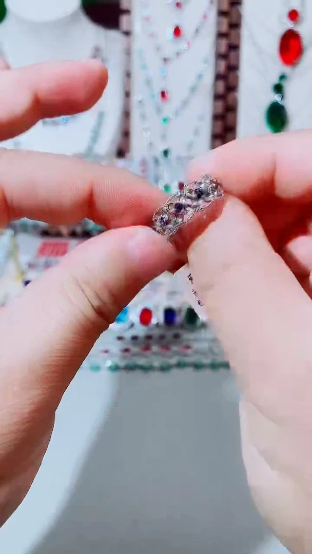 戒指蓝宝石未镶嵌蓝宝石xx戒指