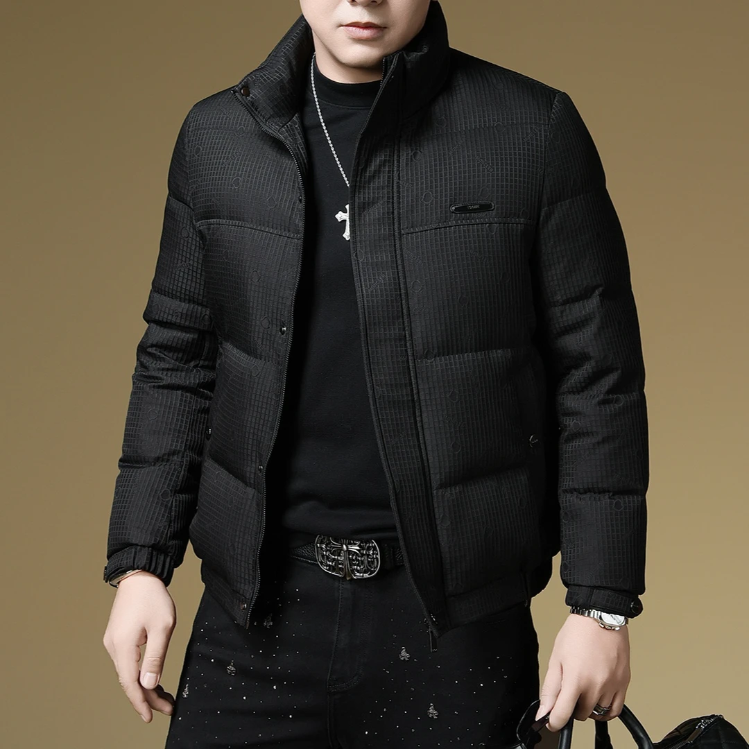 SALBUROS萨尔布勒斯欧货立领羽绒服休闲冬季男士加厚保暖羽绒外套