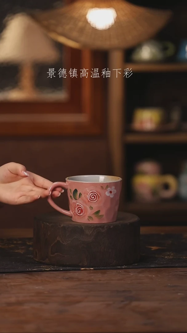 陶瓷景德镇高温釉下手绘陶瓷409