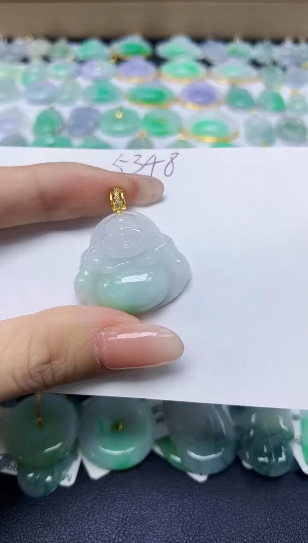 翡翠未镶嵌颈饰 天然缅甸翡翠A货