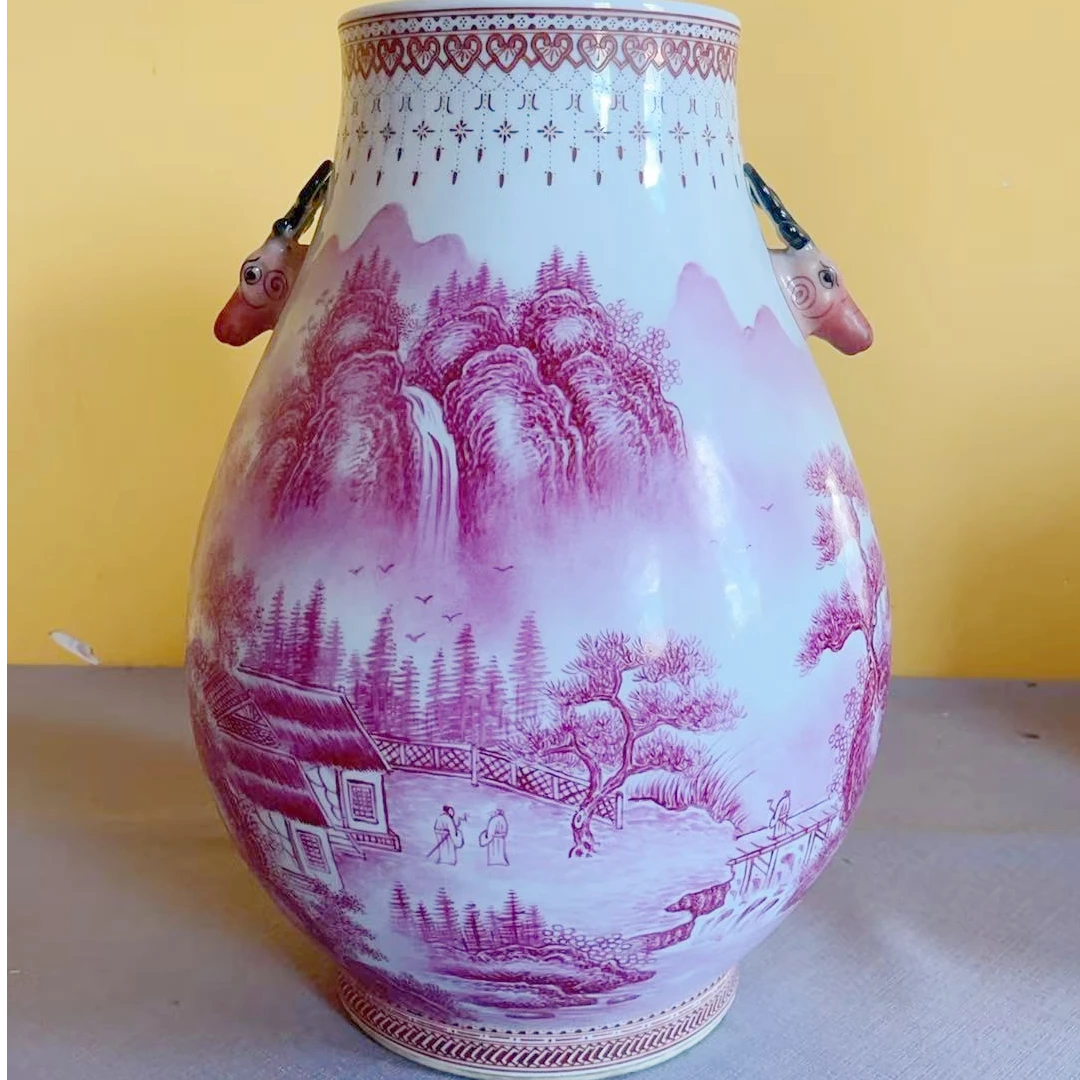 千里江山福桶尊陶瓷