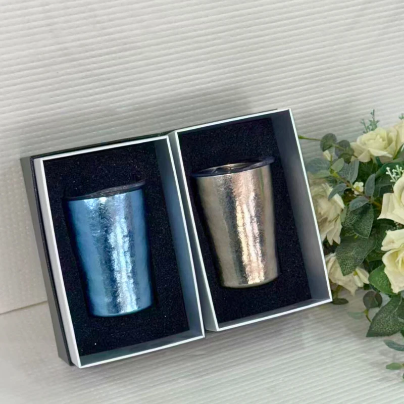 纯钛冰花亮光密封口杯