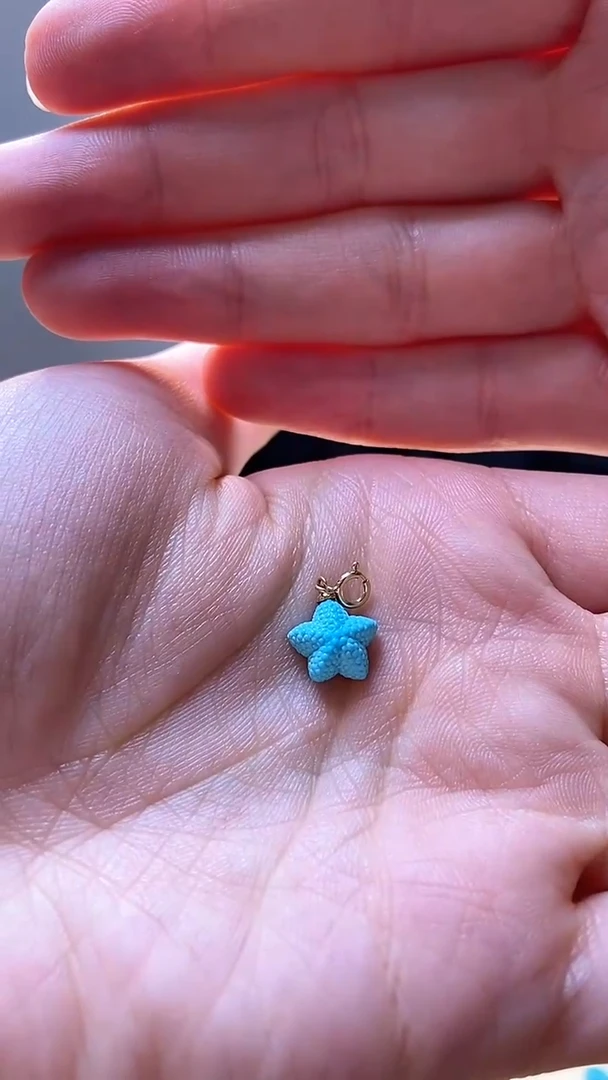 【闪购商品】绿松石118K金镶嵌默默专拍---海星小滴流