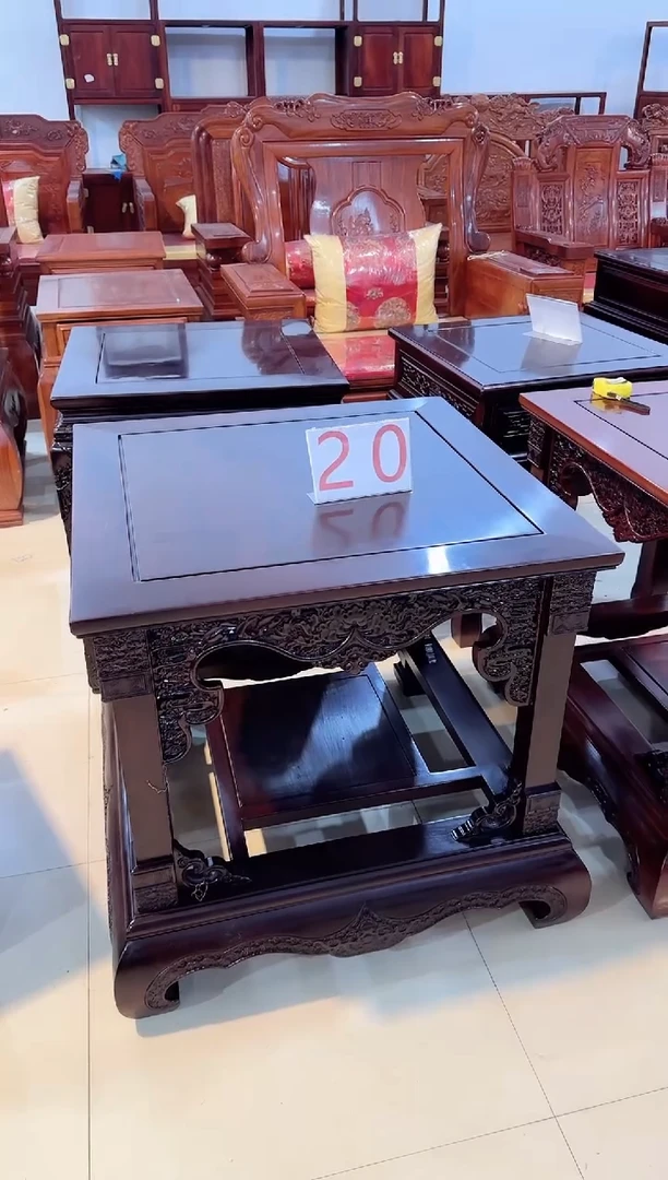 花梨木类家具酸枝小方桌20（68*68*68