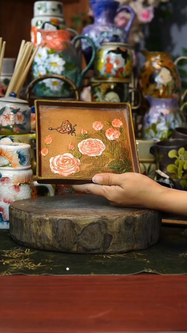 花瓶/杯子/碗96号景德镇手工手绘釉下彩