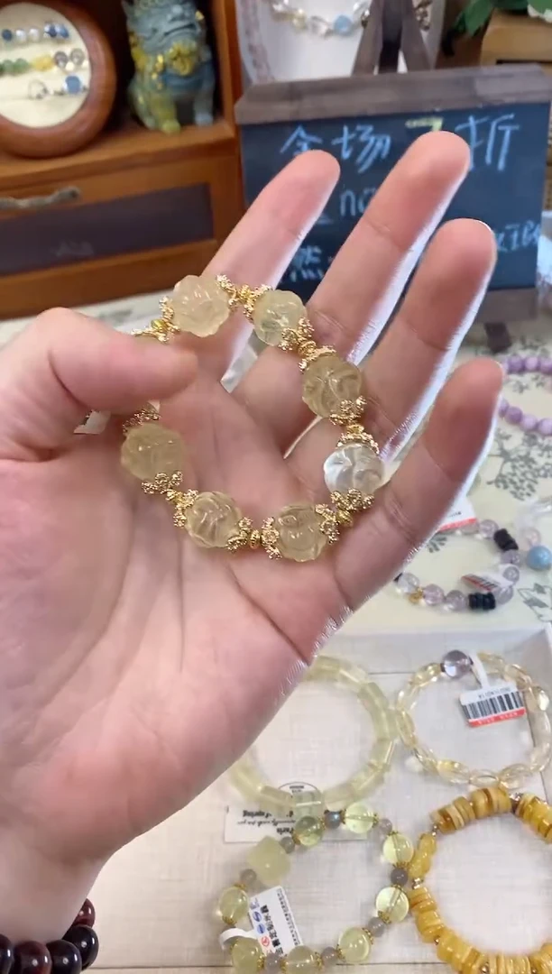 水晶手串未镶嵌狐球  拍两个