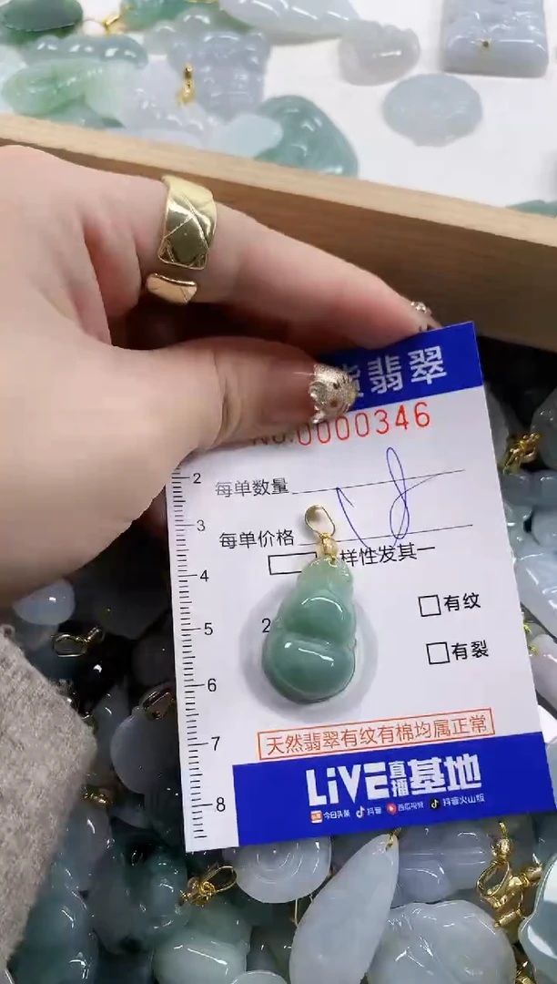 颈饰未镶嵌翡翠天然A货翡翠