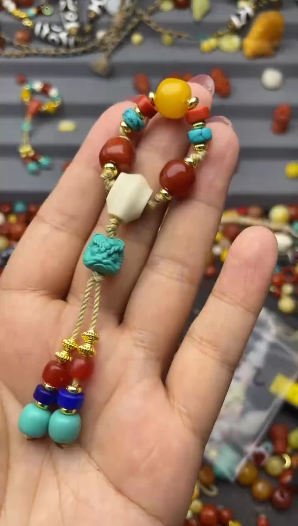 裸石蜜蜡未镶嵌6-9猛三通套