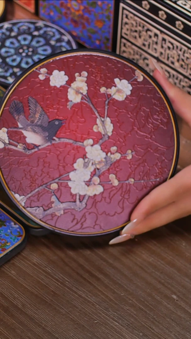 壹藏贰宝喜上眉梢图案大垫子一片