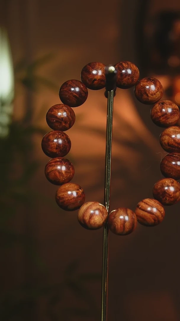 【闪购商品】黄花梨/降香黄檀手串/手链海南黄花梨1.5cm瘤疤