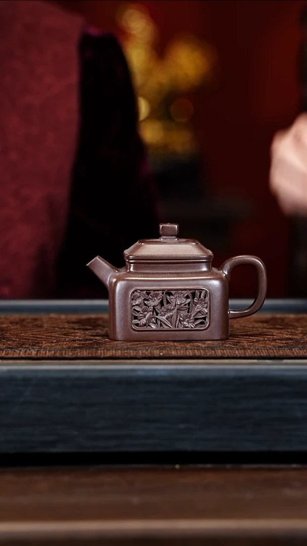 宜兴紫砂ZXF 紫袍玉砂 德钟 200cc