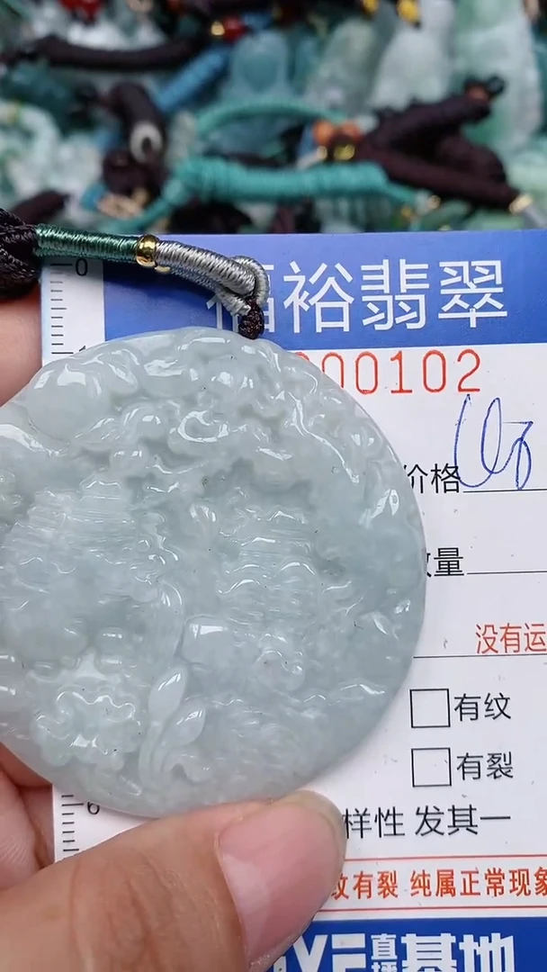 翡翠未镶嵌颈饰...0000102