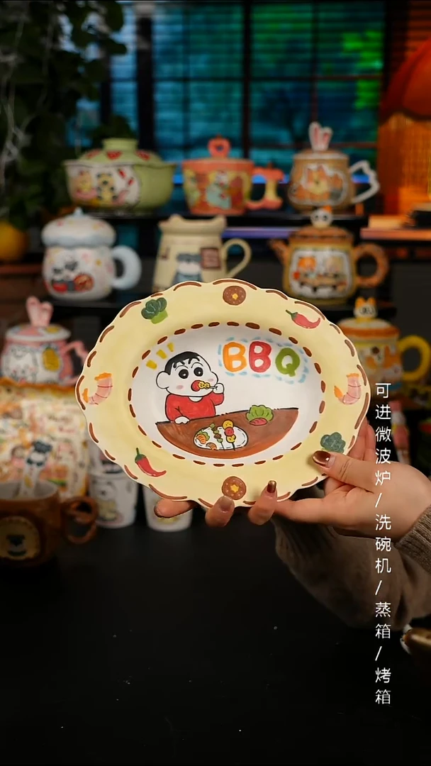 陶瓷便携款景德镇高温釉下彩纯手绘创意瓷 默认微瑕 不退不换