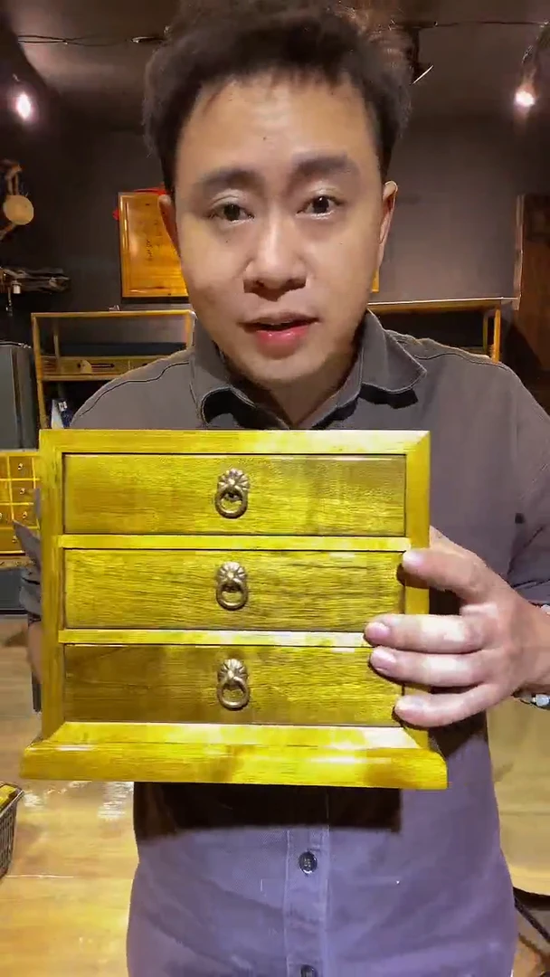 木金丝楠木制品三抽21*23*16