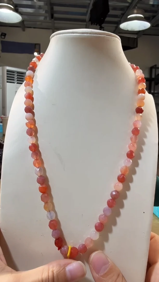 未镶嵌项链玛瑙/玉髓优0932 约7mm