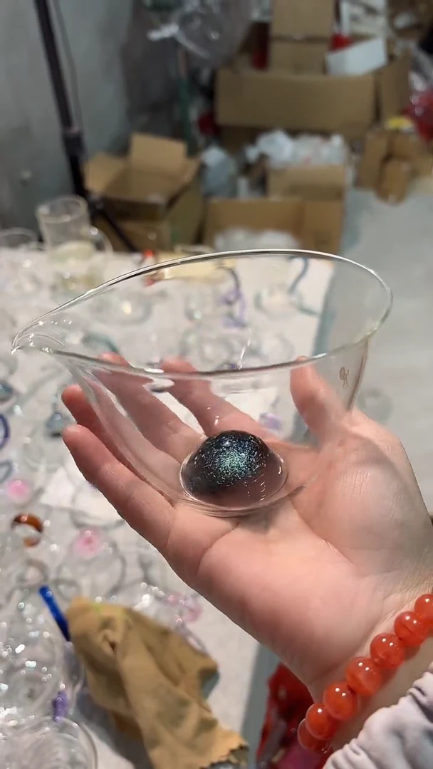 手工艺品玻璃天鉴  星空珠