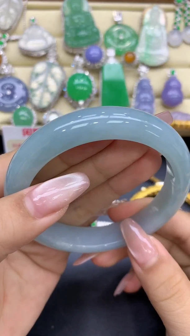 未镶嵌手镯翡翠350-中国好珍宝