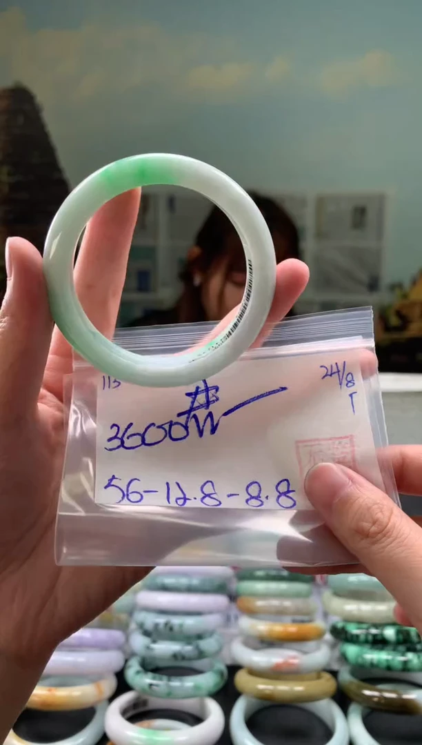 未镶嵌手镯翡翠君*兰翡翠手镯 下单联系小耳机#113