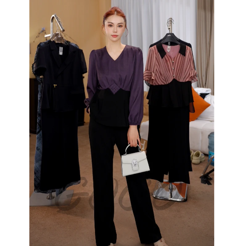 G9126初秋穿搭小香风时尚套装女2025新款气质设计减龄显瘦两件套