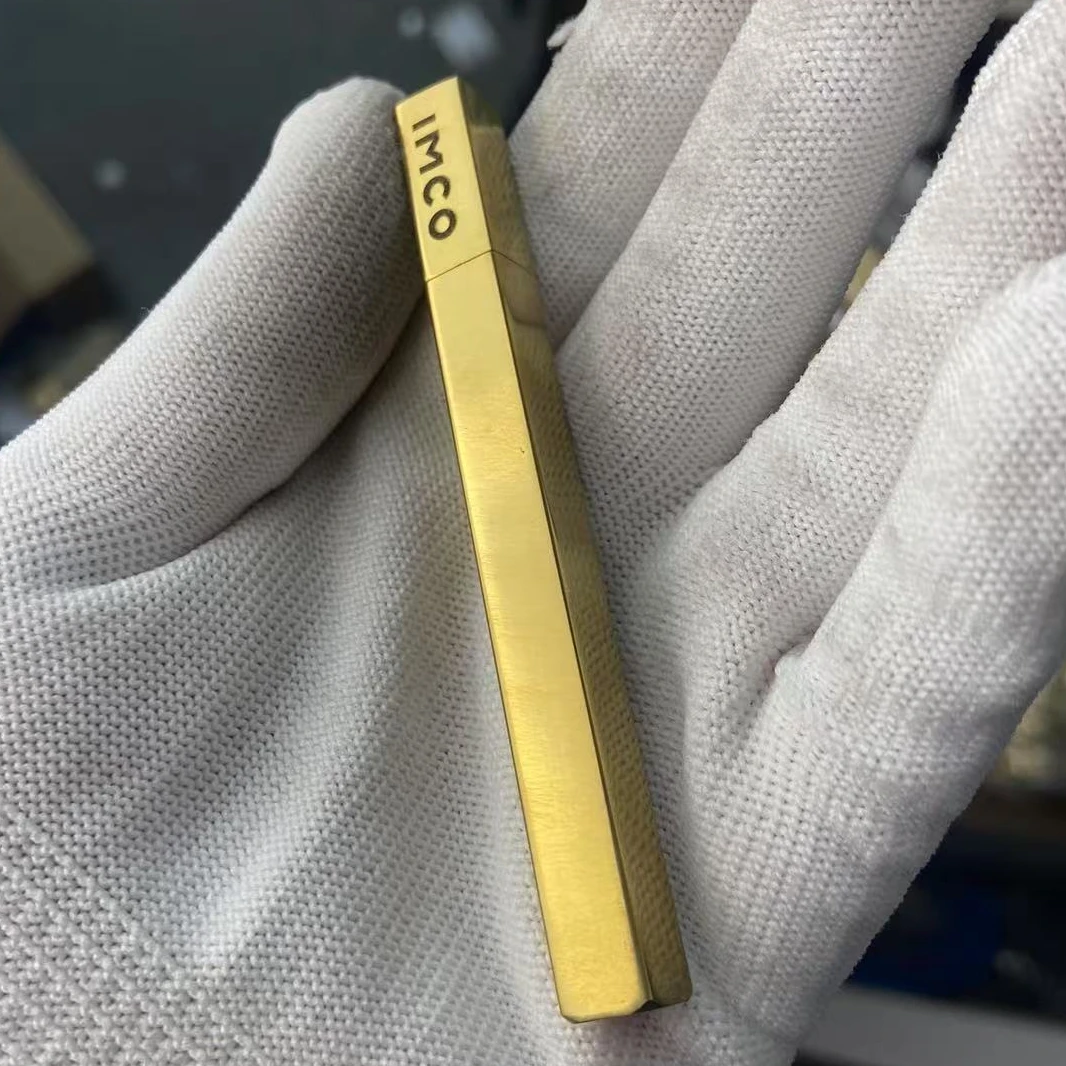 IMCO爱酷ICX-003原铜光板钢笔机复古砂轮打火机